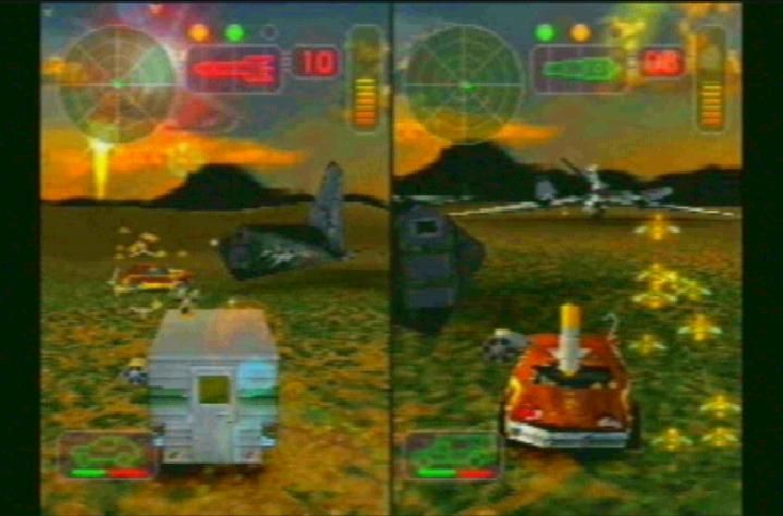 Vigilante 8 | PlayStation | gameplay screenshot | region=North America | source-country= | zypher-v2 | moby-9eecd1d83187 | Data by MobyGames.com