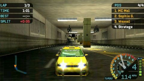 
Need for Speed: Underground - Rivals | PSP | gameplay screenshot | Data by MobyGames.com