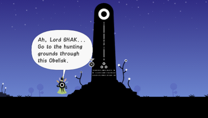 Patapon | PSP | gameplay screenshot | region=North America | source-country= | zypher-v2 | moby-ee63ae097248 | Data by MobyGames.com