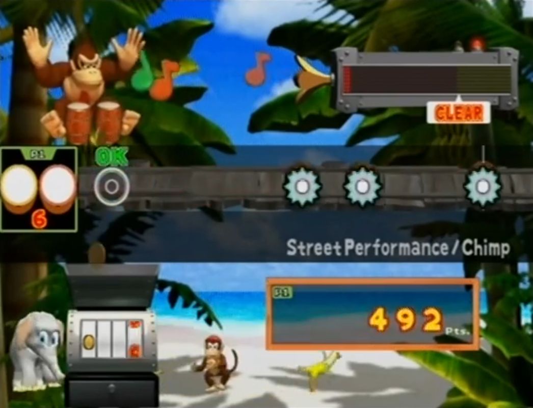 Donkey Konga | GameCube | gameplay screenshot | region=North America | source-country= | zypher-v2 | moby-b7a3545a6e60 | Data by MobyGames.com