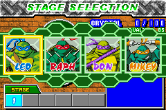 
Teenage Mutant Ninja Turtles 2: Battle Nexus | Game Boy Advance | gameplay screenshot | Data by MobyGames.com