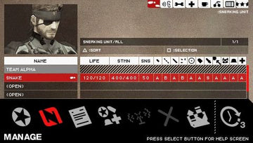 
Metal Gear Solid: Portable Ops | PSP | gameplay screenshot | Data by MobyGames.com