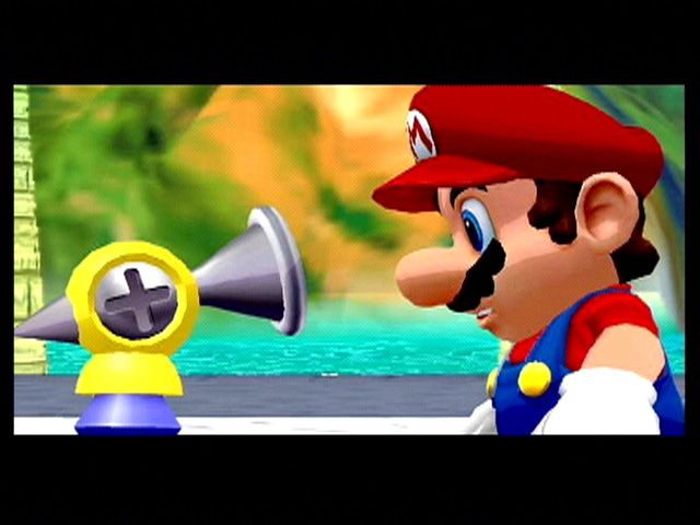 Super Mario Sunshine | GameCube | gameplay screenshot | region=North America | source-country= | zypher-v2 | moby-a21c22010111 | Data by MobyGames.com