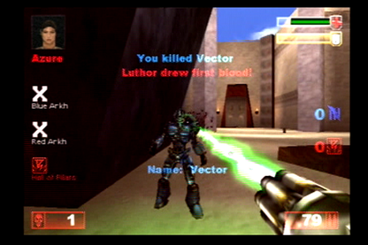 
Unreal Tournament | PlayStation 2 | gameplay screenshot | Region: North America | source-country= | Data by MobyGames.com