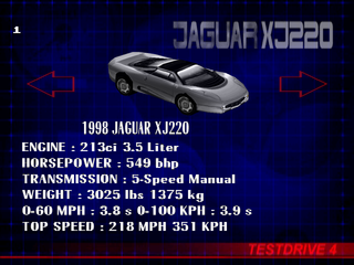 Test Drive 4 | PlayStation | gameplay screenshot | region=North America | source-country= | zypher-v2 | moby-70508c0f6823 | Data by MobyGames.com