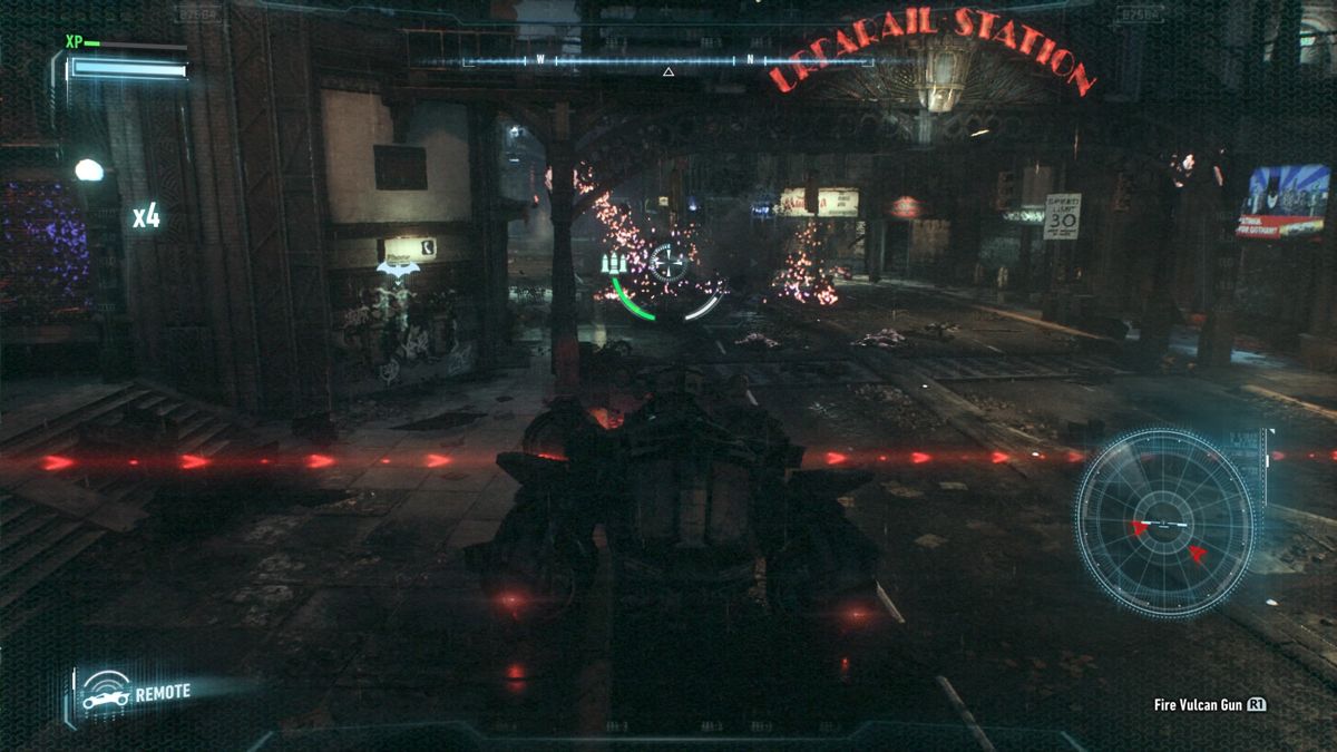 
Batman: Arkham Knight | PlayStation 4 | gameplay screenshot | Region: North America | source-country= | Data by MobyGames.com