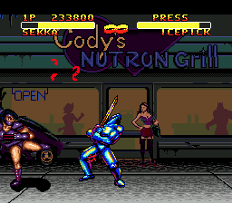 
Double Dragon V: The Shadow Falls | Genesis | gameplay screenshot | Data by MobyGames.com
