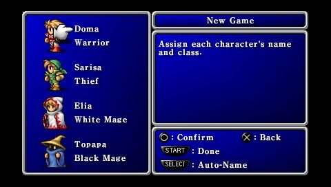 
Final Fantasy | PSP | gameplay screenshot | Region: North America | source-country= | Data by MobyGames.com