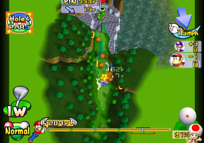 Mario Golf: Toadstool Tour | GameCube | gameplay screenshot | region=North America | source-country= | zypher-v2 | moby-273d7d328c92 | Data by MobyGames.com