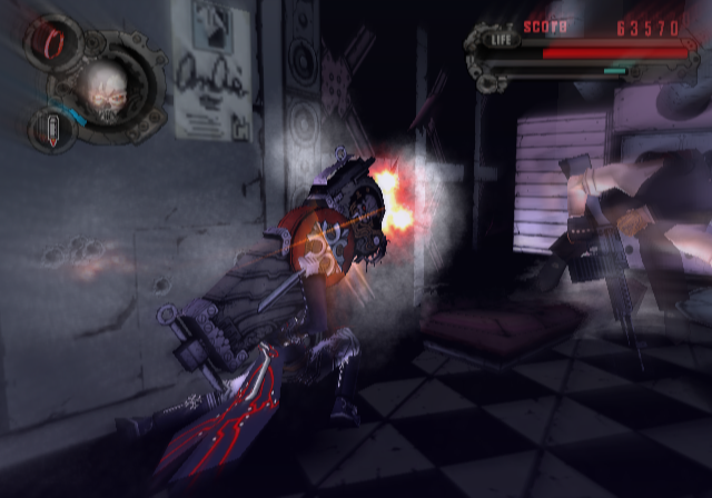 
Gungrave | PlayStation 2 | gameplay screenshot | Data by MobyGames.com