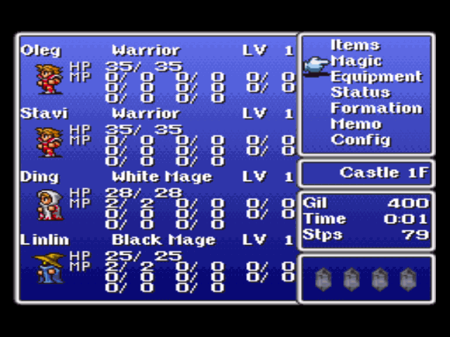 
Final Fantasy Origins | PlayStation | gameplay screenshot | Data by MobyGames.com