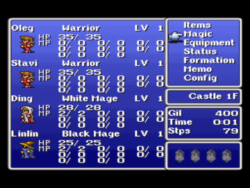 
Final Fantasy Origins | PlayStation | gameplay screenshot | Data by MobyGames.com