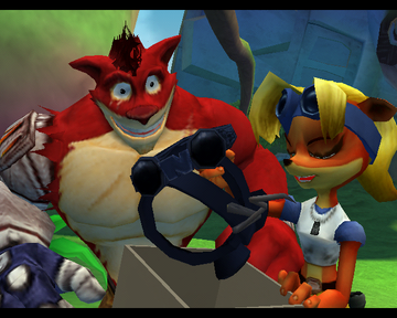 Crash: Mind over Mutant | PlayStation 2 | gameplay screenshot | region=North America | source-country= | zypher-v2 | moby-1b10fce1bcf0 | Data by MobyGames.com