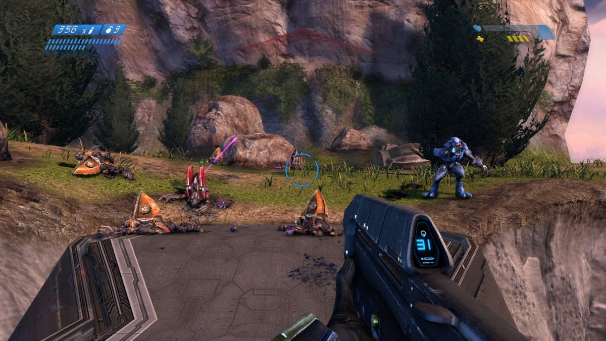 
Halo: Combat Evolved - Anniversary | Xbox 360 | gameplay screenshot | Region: North America | source-country= | Data by MobyGames.com