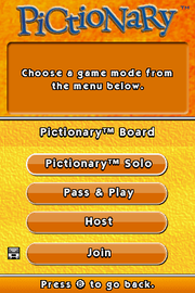 Pictionary | Nintendo DS | gameplay screenshot | region=North America | source-country= | zypher-v2 | moby-aab82e318715 | Data by MobyGames.com