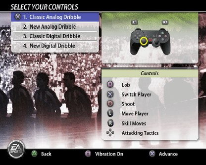 
FIFA Soccer 06 | PlayStation 2 | gameplay screenshot | Data by MobyGames.com