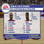 
NBA Live 2002 | PlayStation | gameplay screenshot | Region: North America | source-country= | Data by MobyGames.com