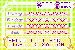 Dogz | Game Boy Advance | gameplay screenshot | Data by MobyGames.com