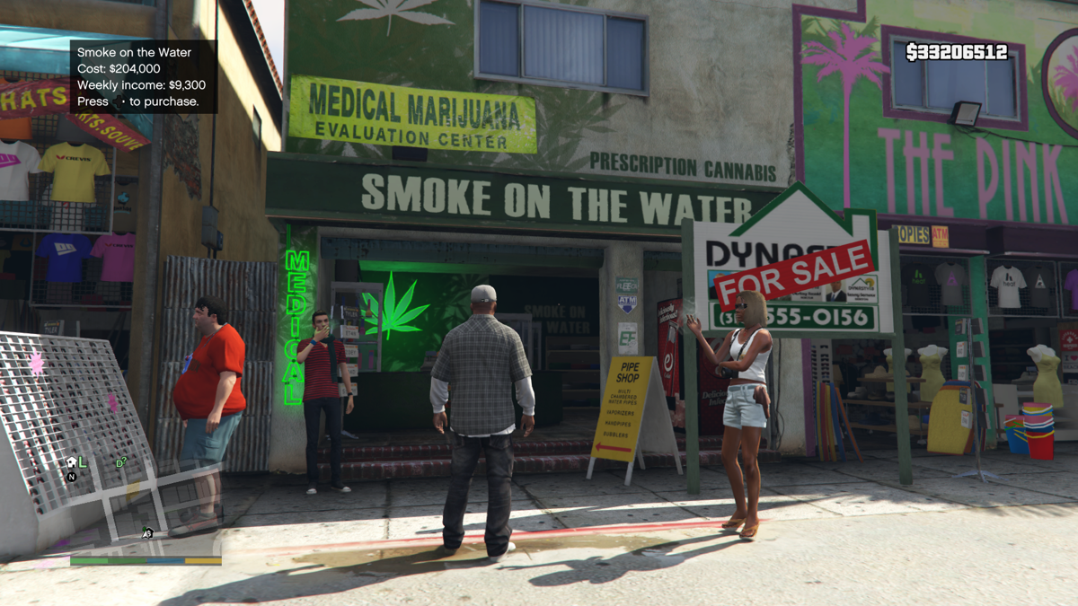 
Grand Theft Auto V | Xbox One | gameplay screenshot | Region: North America | source-country= | Data by MobyGames.com