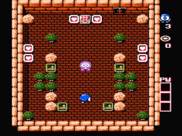 
Adventures of Lolo | NES | gameplay screenshot | Data by MobyGames.com