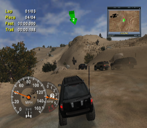 
4x4 Evo 2 | GameCube | gameplay screenshot | Data by MobyGames.com
