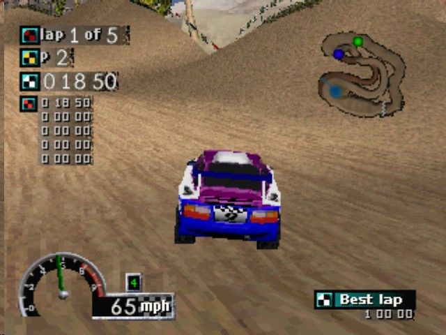 Rally Cross | PlayStation | gameplay screenshot | Region: North America | source-country= | Data by MobyGames.com