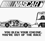 
Bill Elliott's NASCAR Fast Tracks | Game Boy | gameplay screenshot | Data by MobyGames.com