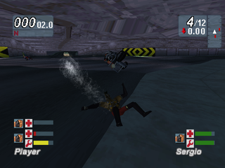 Road Rash: Jailbreak | PlayStation | gameplay screenshot | region=North America | source-country= | zypher-v2 | moby-3802b8639ce5 | Data by MobyGames.com