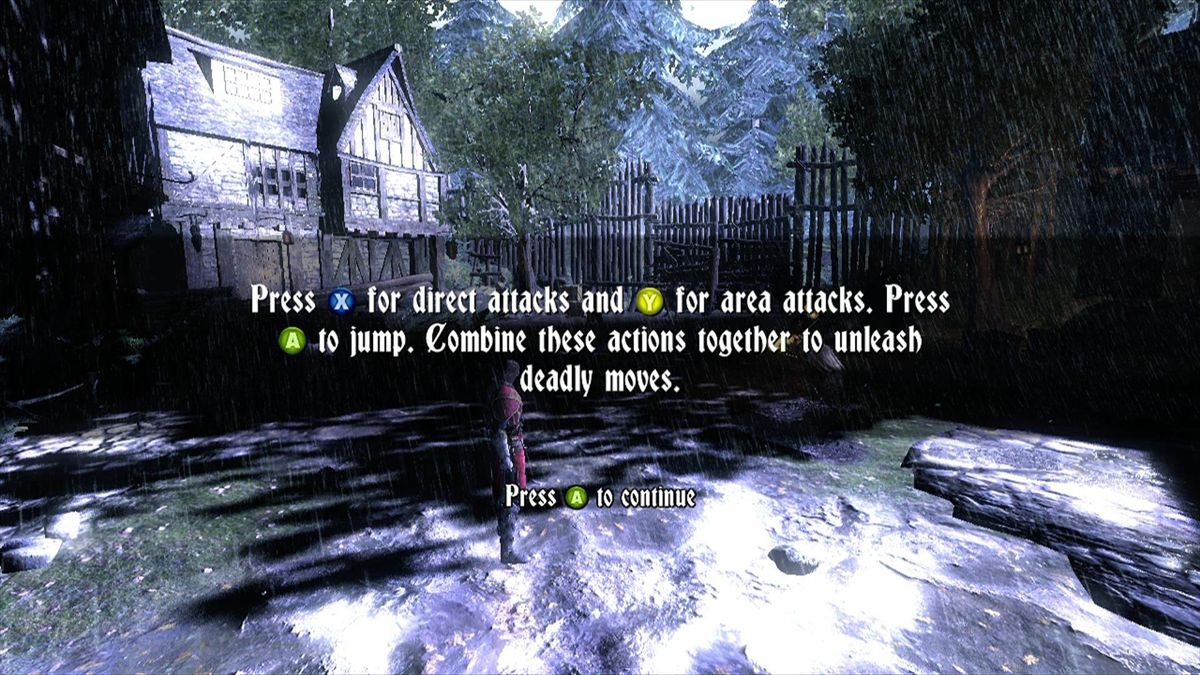 
Castlevania: Lords of Shadow | Xbox 360 | gameplay screenshot | Region: North America | source-country= | Data by MobyGames.com