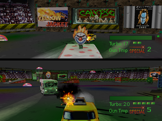 
Twisted Metal | PlayStation | gameplay screenshot | Data by MobyGames.com