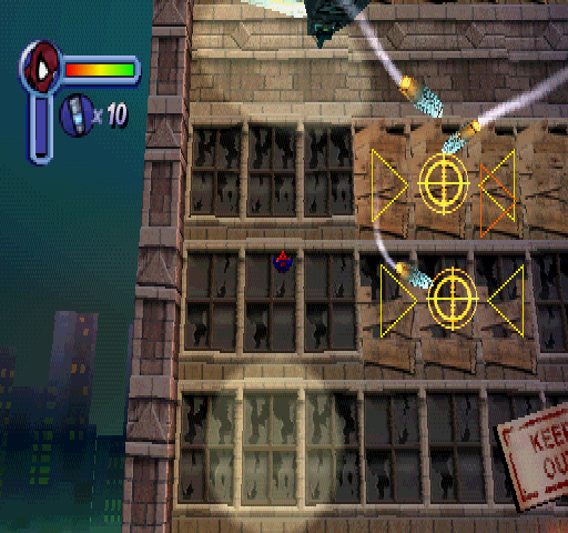 
Spider-Man | PlayStation | gameplay screenshot | Region: North America | source-country= | Data by MobyGames.com