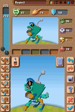 
Spore Creatures | Nintendo DS | gameplay screenshot | Data by MobyGames.com