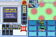 
Mega Man Battle Network 4: Red Sun | Game Boy Advance | gameplay screenshot | Data by MobyGames.com