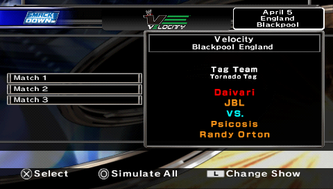 WWE Smackdown vs. Raw 2007 | PSP | gameplay screenshot | region=North America | source-country= | zypher-v2 | moby-89f2a094082d | Data by MobyGames.com