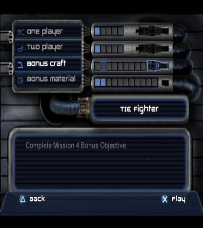Star Wars: Jedi Starfighter | PlayStation 2 | gameplay screenshot | region=North America | source-country= | zypher-v2 | moby-109ae5cec456 | Data by MobyGames.com