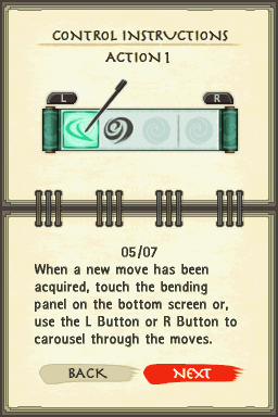 
Avatar: The Last Airbender - The Burning Earth | Nintendo DS | gameplay screenshot | Data by MobyGames.com