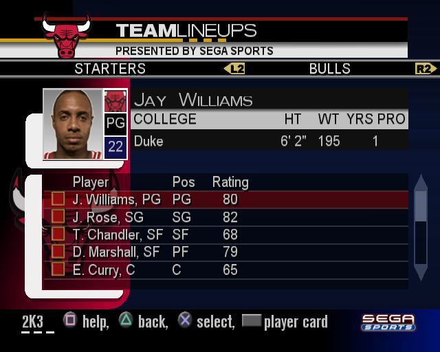 NBA 2K3 | PlayStation 2 | gameplay screenshot | Region: North America | source-country= | Data by MobyGames.com