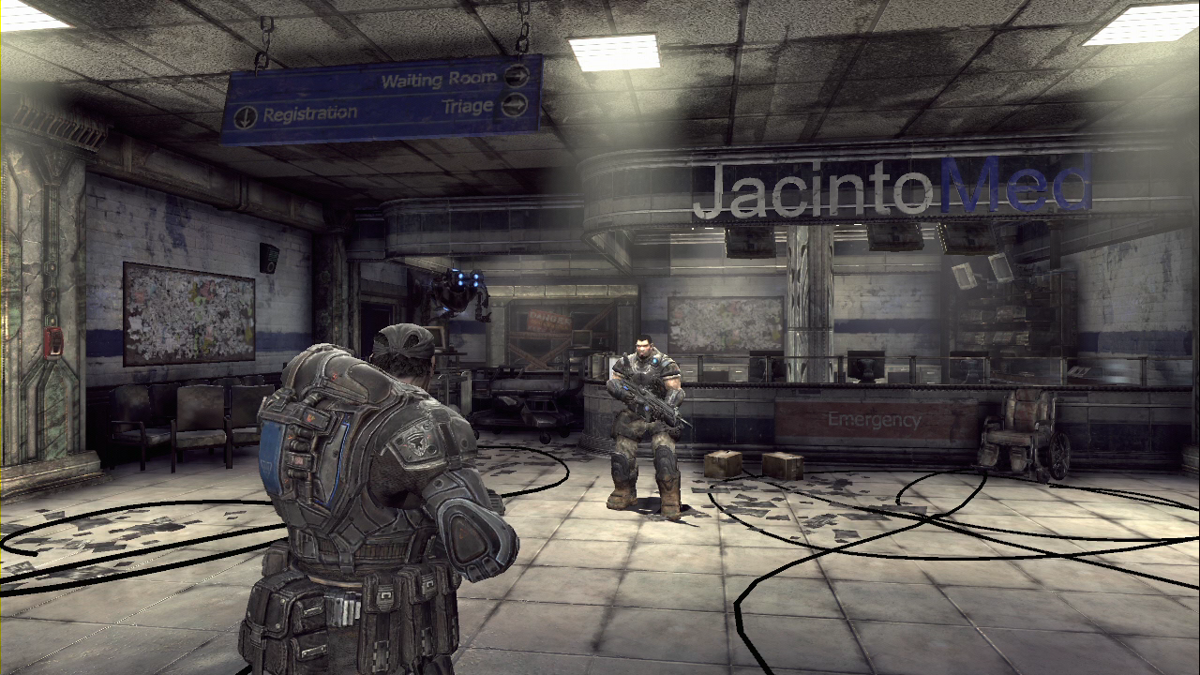 Gears of War 2 | Xbox 360 | gameplay screenshot | region=North America | source-country= | zypher-v2 | moby-312cabb440e6 | Data by MobyGames.com