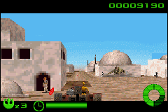 
Star Wars: Flight of the Falcon | Game Boy Advance | gameplay screenshot | Data by MobyGames.com