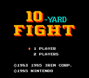 
10-Yard Fight | NES | gameplay screenshot | Data by MobyGames.com