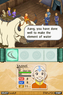 Avatar: The Last Airbender - The Burning Earth | Nintendo DS | gameplay screenshot | region=North America | source-country= | zypher-v2 | moby-486acbae2bf3 | Data by MobyGames.com