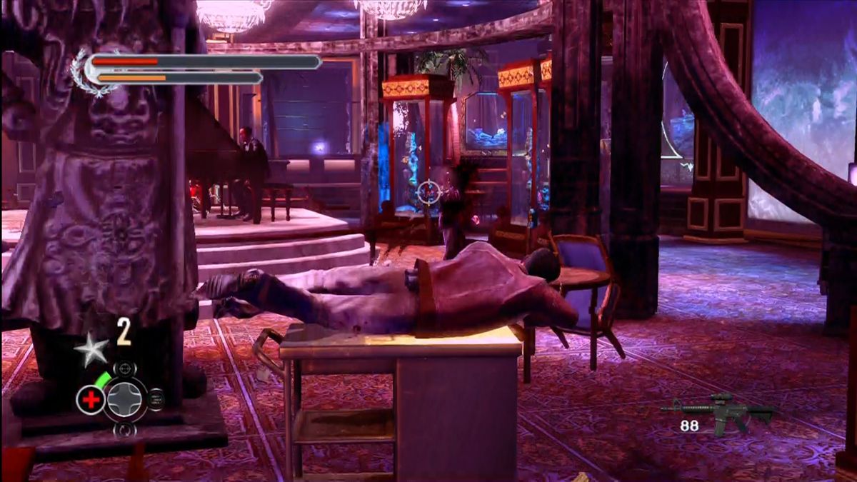Stranglehold | Xbox 360 | gameplay screenshot | Region: North America | source-country= | Data by MobyGames.com
