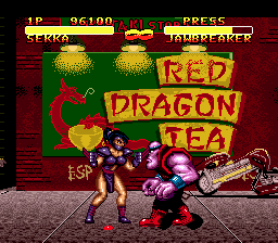 Double Dragon V: The Shadow Falls | Genesis | gameplay screenshot | Data by MobyGames.com