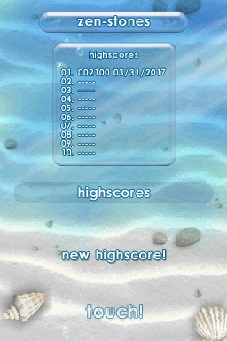 
Zenses: Ocean | Nintendo DS | gameplay screenshot | Data by MobyGames.com