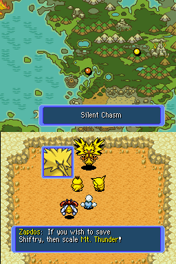 
Pokémon Mystery Dungeon: Blue Rescue Team | Nintendo DS | gameplay screenshot | Data by MobyGames.com