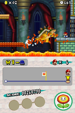 New Super Mario Bros. | Nintendo DS | gameplay screenshot | region=North America | source-country= | zypher-v2 | moby-39b0ce4f672f | Data by MobyGames.com