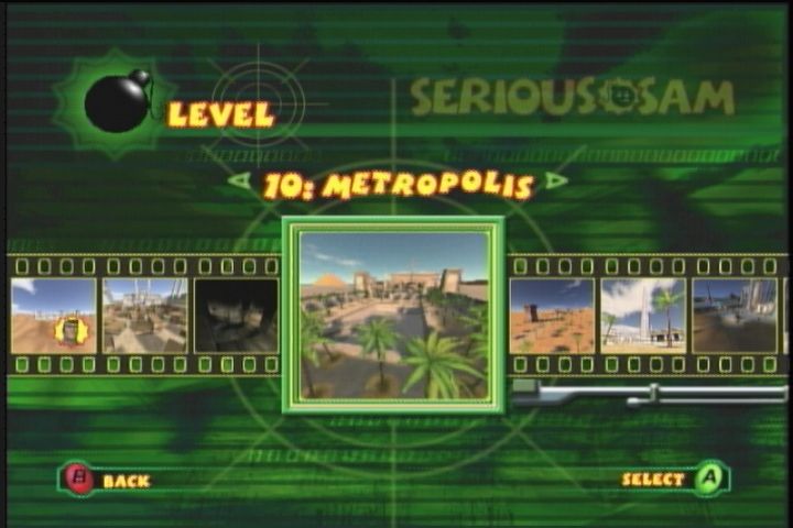 Serious Sam | Xbox | gameplay screenshot | region=North America | source-country= | zypher-v2 | moby-0541de742b60 | Data by MobyGames.com