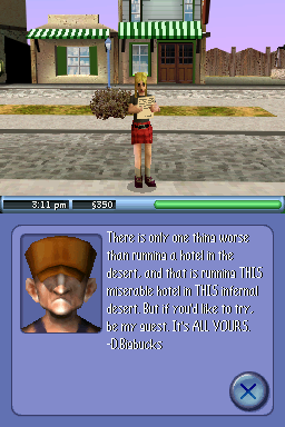 The Sims 2 | Nintendo DS | gameplay screenshot | region=North America | source-country= | zypher-v2 | moby-6efb2048072e | Data by MobyGames.com
