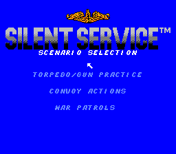 
Silent Service | NES | gameplay screenshot | Data by MobyGames.com