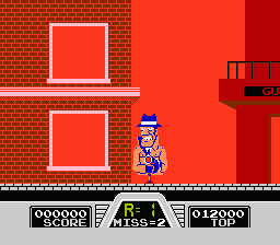 Hogan's Alley | NES | gameplay screenshot | region=North America | source-country= | zypher-v2 | moby-615fd3c9f2ad | Data by MobyGames.com